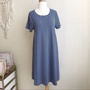 Lularoe  striped blue dress